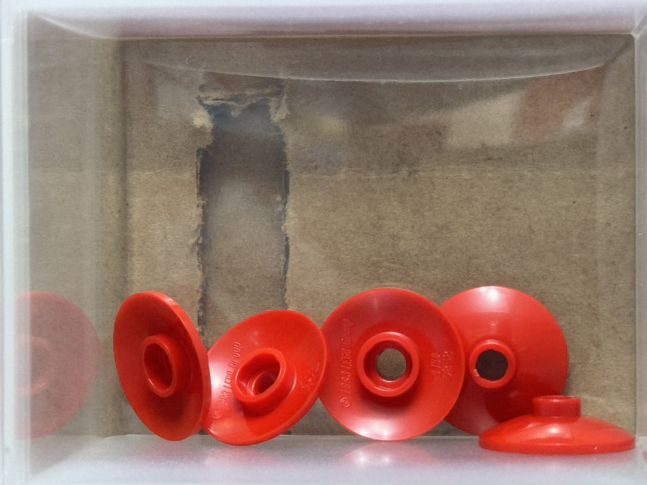 LEGO Parts - Red Dish 2 x 2 Inverted (Radar) - No 4740 - QTY 5