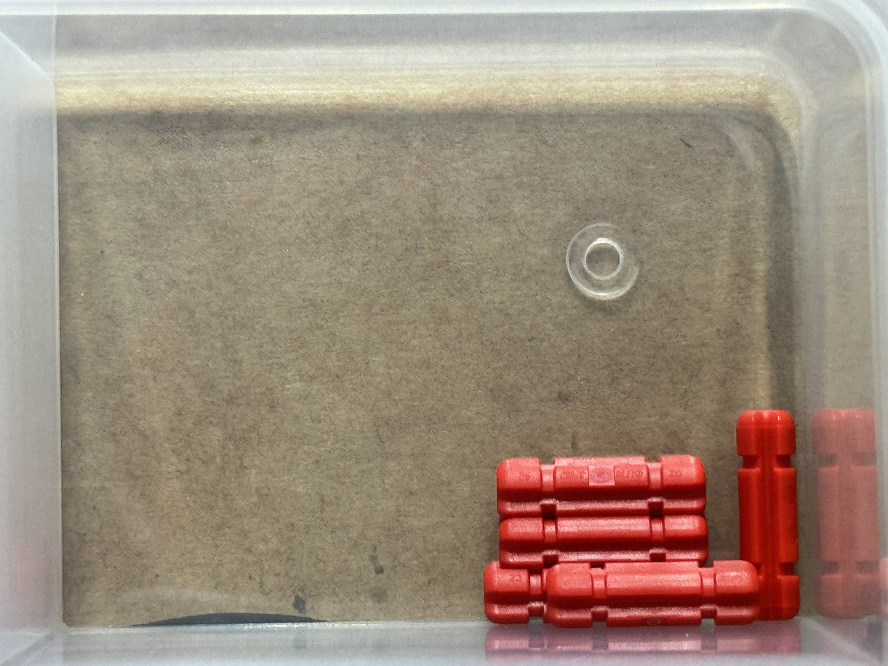 LEGO Parts - Red Technic, Axle 2L Notched - No 32062 - QTY 5
