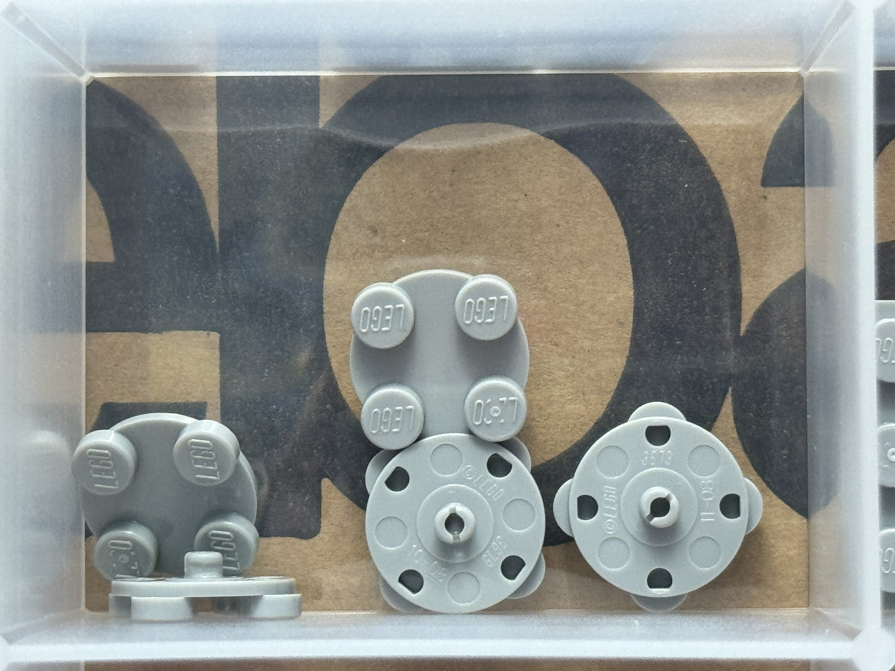 LEGO Parts - Light Bluish Gray Turntable 2 x 2 Plate, Top - No 3679 - QTY 5