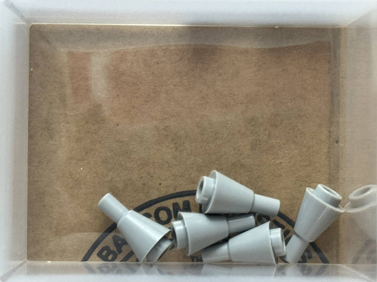 LEGO Parts - Light Bluish Gray Cone 1 x 1 Inverted with Bar - No 11610 - QTY 5