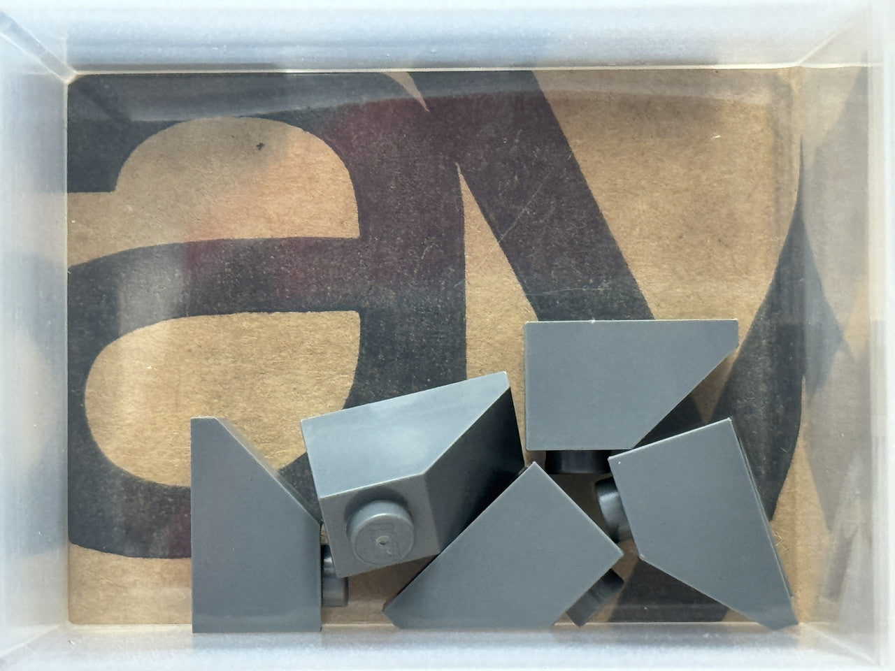 LEGO Parts - Dark Bluish Gray Slope 45 2 x 1 - No 3040 - QTY 5