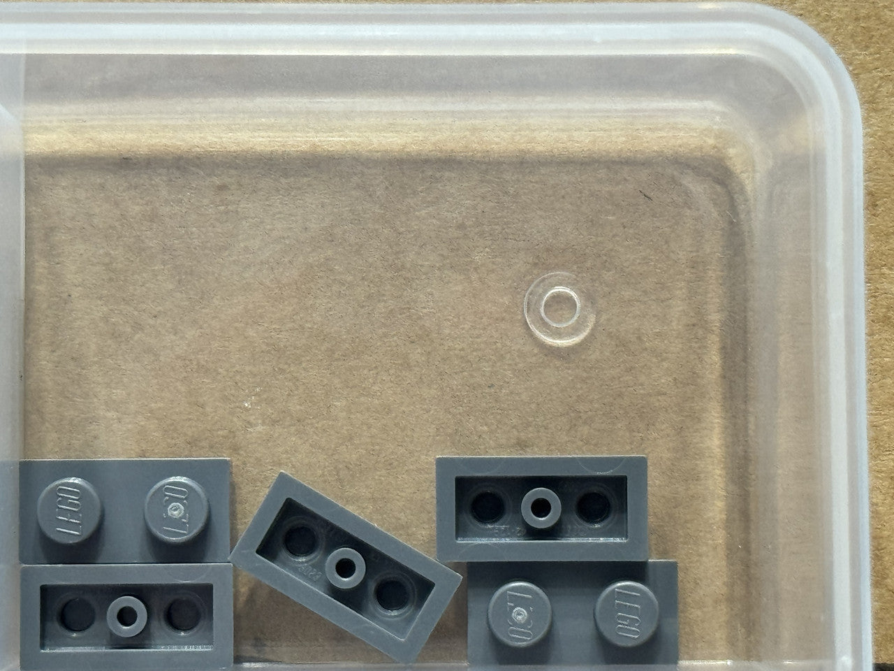 LEGO Parts - Dark Bluish Gray Plate 1 x 2 - No 3023 - QTY 5