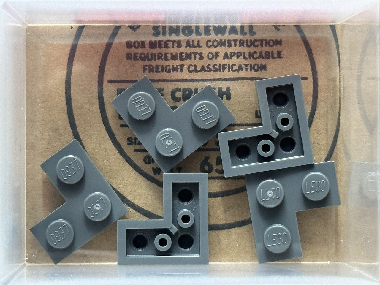 LEGO Parts - Dark Bluish Gray Plate 2 x 2 Corner - No 2420 - QTY 5