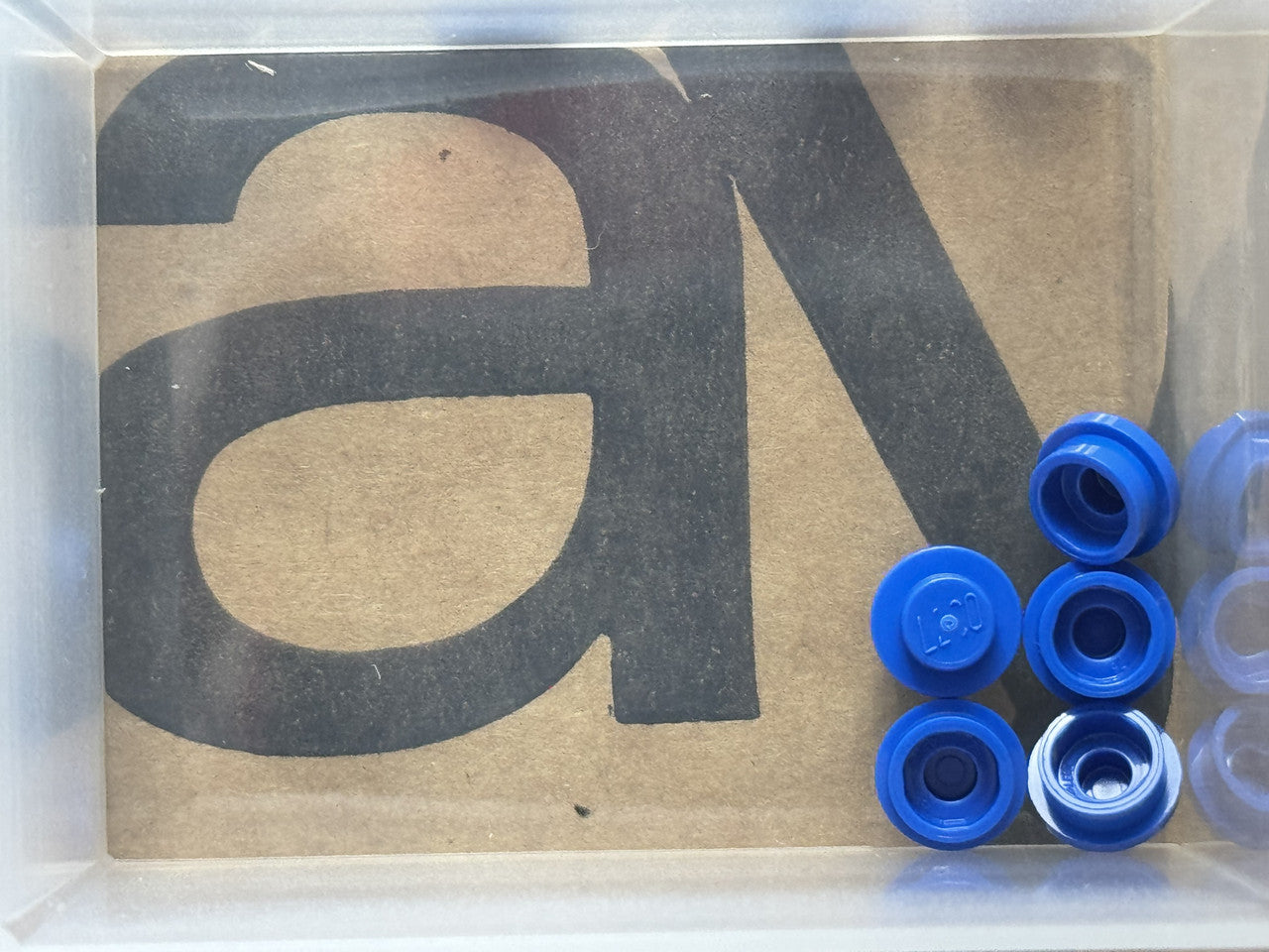 LEGO Parts - Blue Plate, Round 1 x 1 - No 4073 - QTY 5