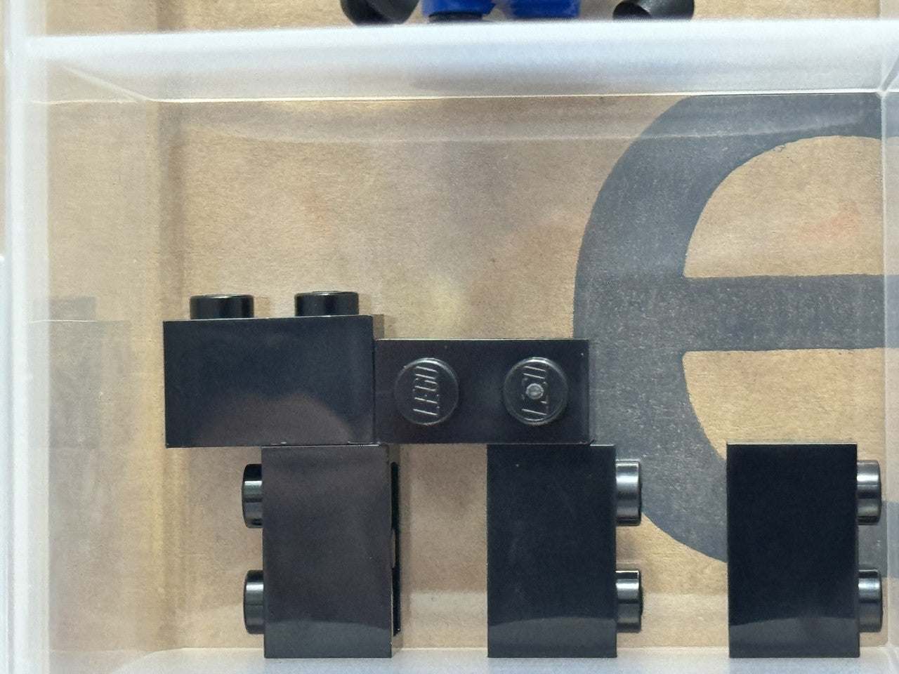 LEGO Parts - Black Brick 1 x 2 - No 3004 - QTY 5