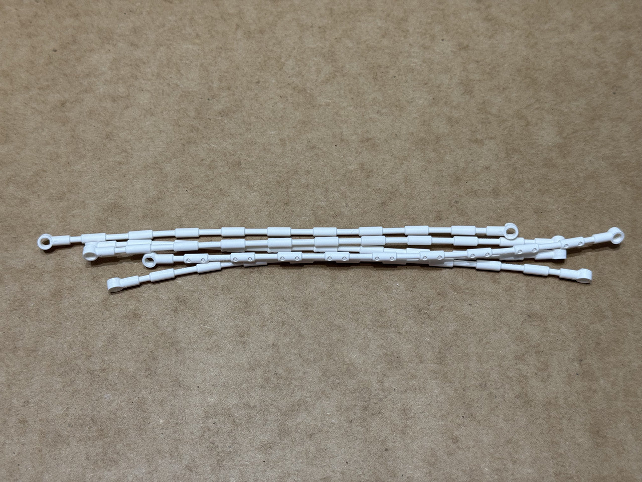 LEGO Parts - White Hose, Flexible 21L with 2 Connector Ends - No 2630 - QTY 5