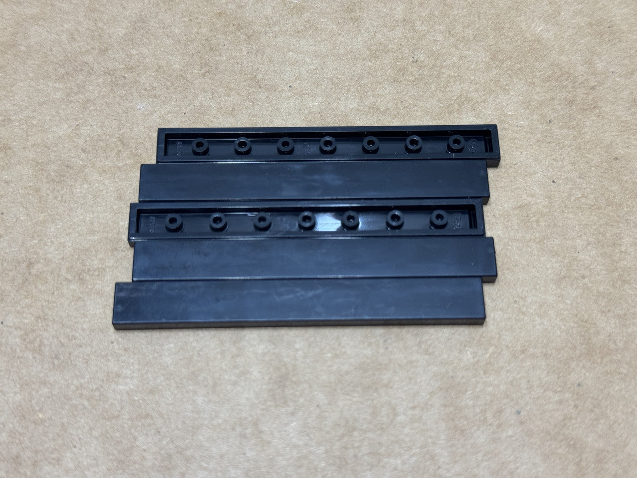 LEGO Parts - Black Tile 1 x 8 - No 4162 - QTY 5