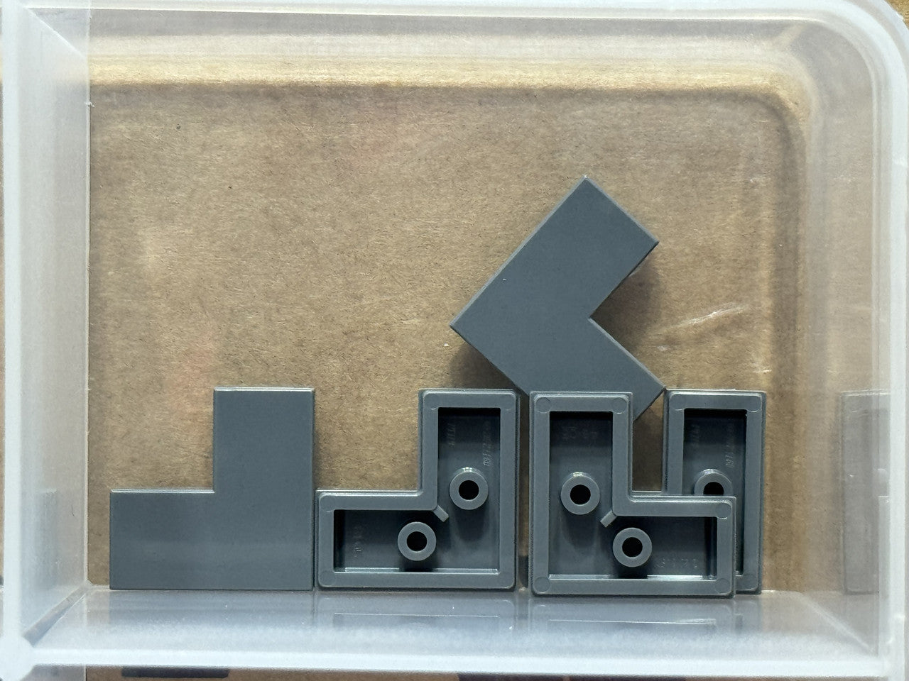 LEGO Parts - Dark Bluish Gray Tile 2 x 2 Corner - No 14719 - QTY 5
