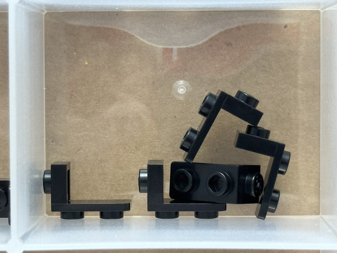 LEGO Parts - Black Bracket 1 x 1 - 1 x 2 - No 79389 - QTY 5