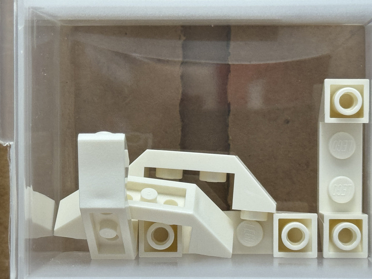 LEGO Parts - White Slope, Inverted 45 4 x 1 Double - No 32802 - QTY 5