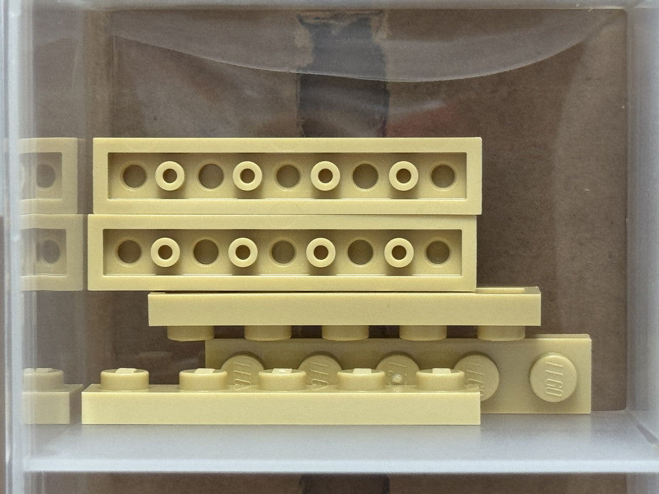 LEGO Parts - Tan Plate 1 x 5 - No 78329 - QTY 5
