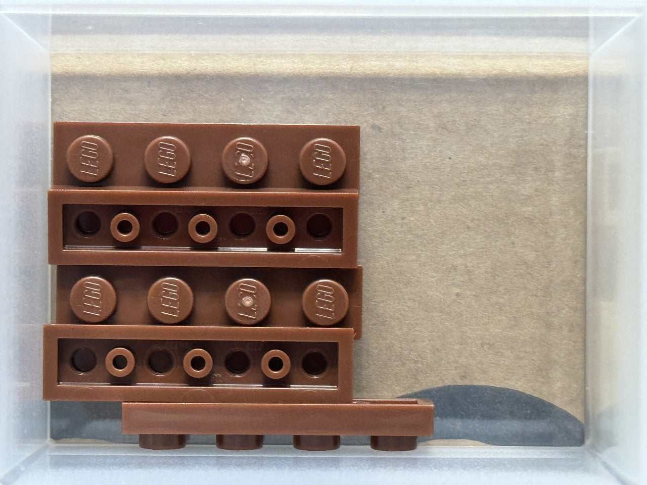 LEGO Parts - Reddish Brown Plate 1 x 4 - No 3710 - QTY 5