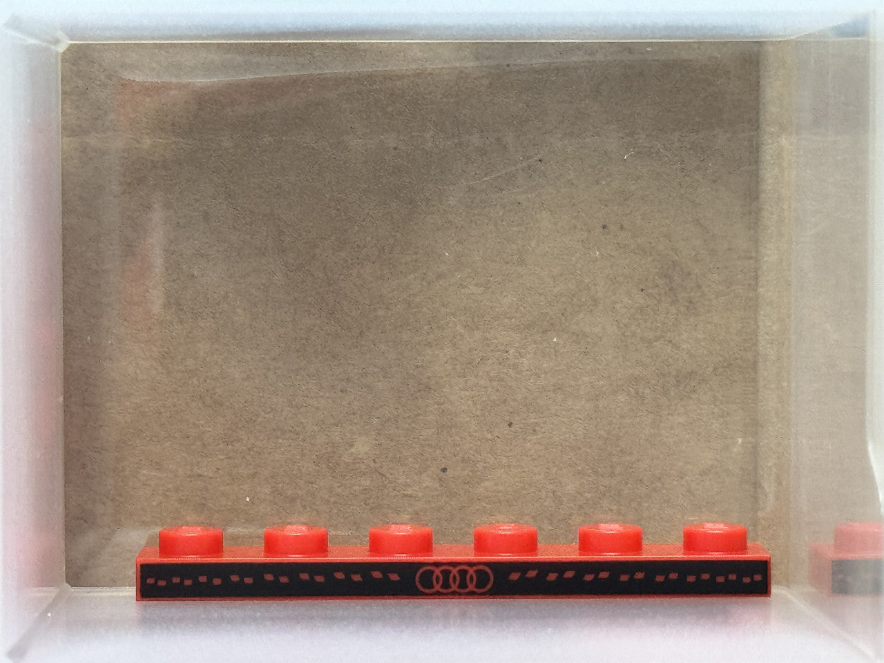 LEGO Parts - Red Plate 1 x 6 with Audi Logo - No 3666pb03 - QTY 1