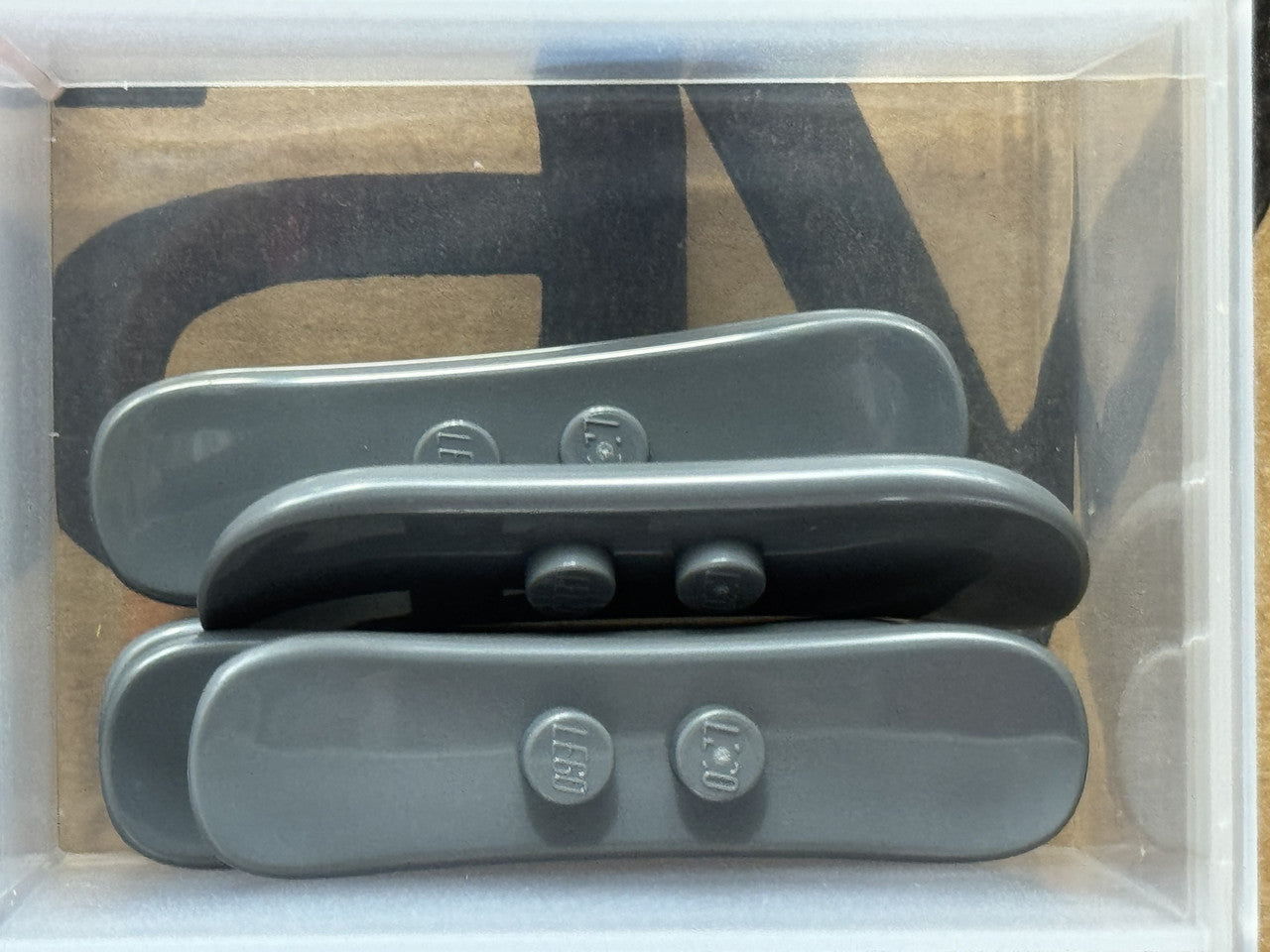 LEGO Parts - Dark Bluish Gray Minifigure Snowboard Small - No 18746 - QTY 5