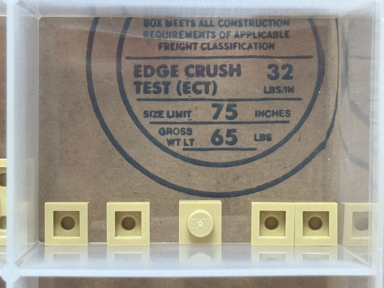 LEGO Parts - Tan Plate 1 x 1 - No 3024 - QTY 5