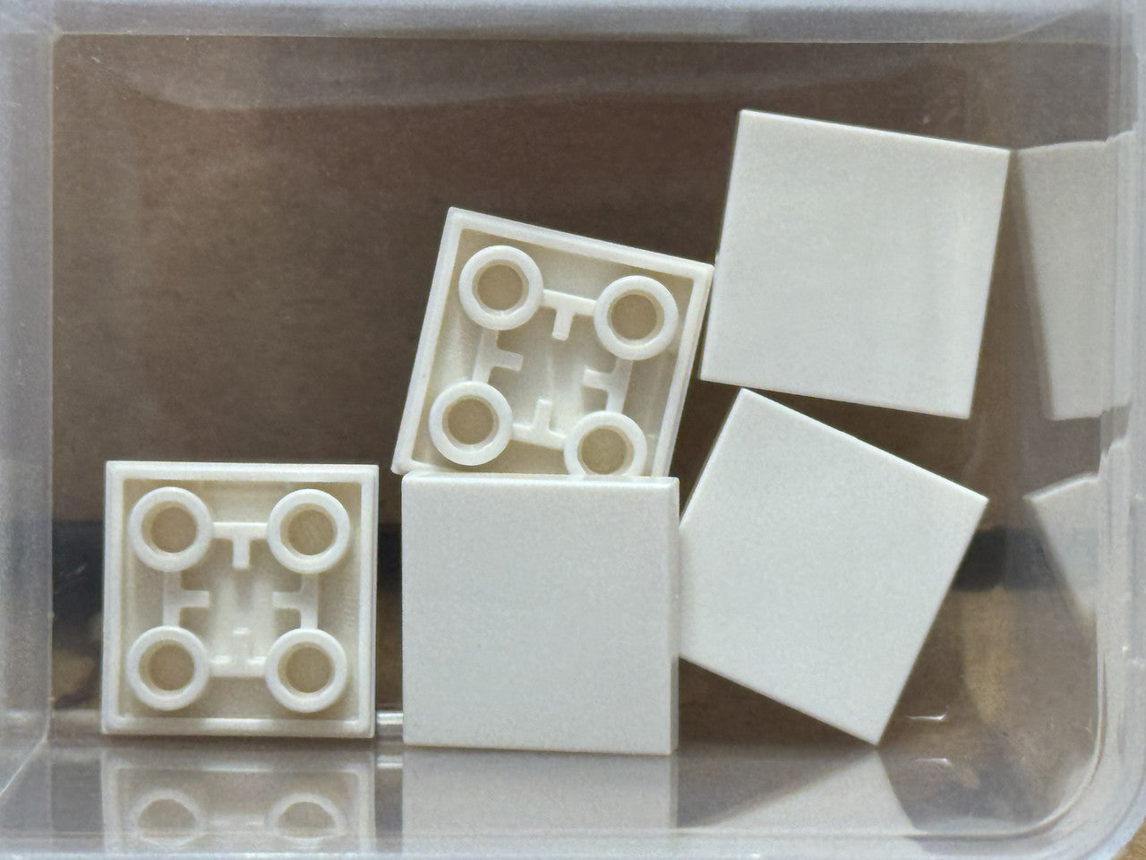LEGO Parts - White Tile, Modified 2 x 2 Inverted - No 11203 - QTY 5