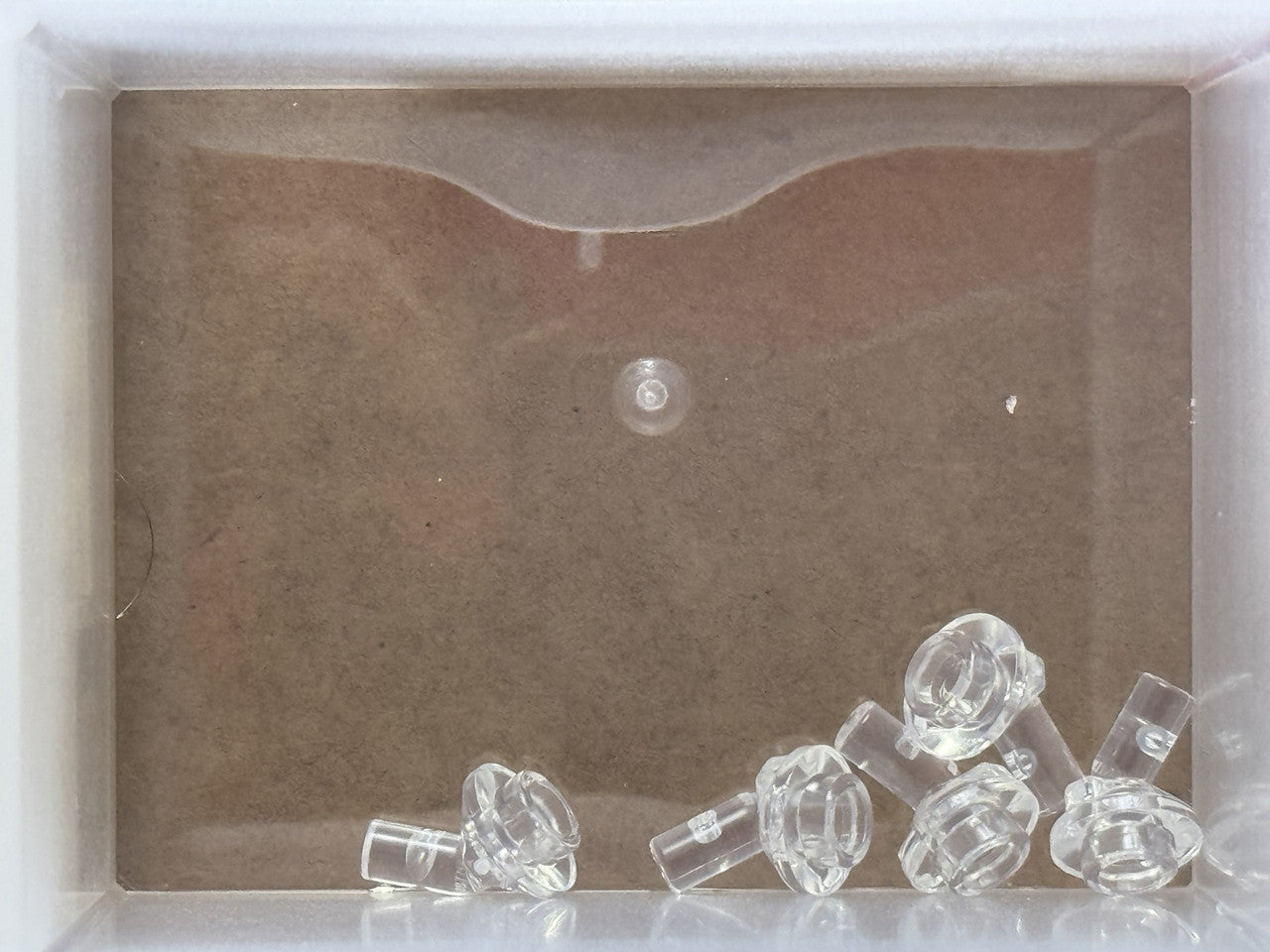 LEGO Parts - Trans-Clear Bar 1L with Angled Hollow Stud - No 65578 - QTY 5