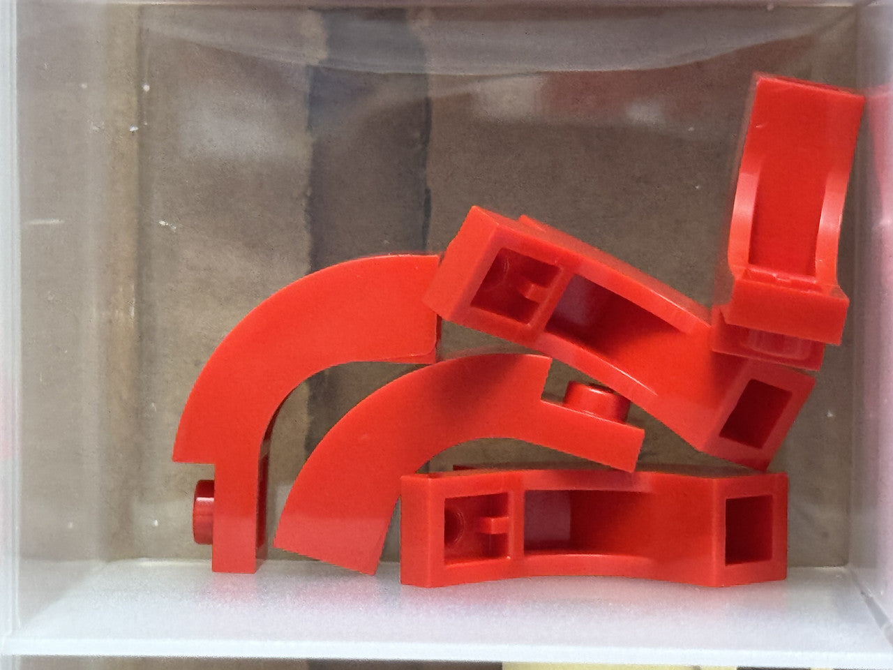 LEGO Parts - Red Arch 1 x 3 x 2 Curved Top - No 6005 - QTY 5