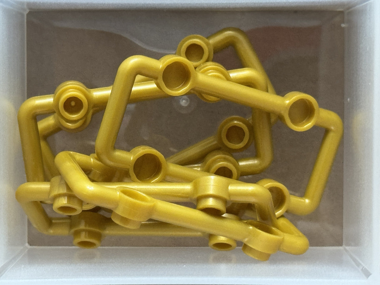 LEGO Parts - Pearl Gold Bar 1 x 6 x 3 with 4 Studs - No 23444 - QTY 5