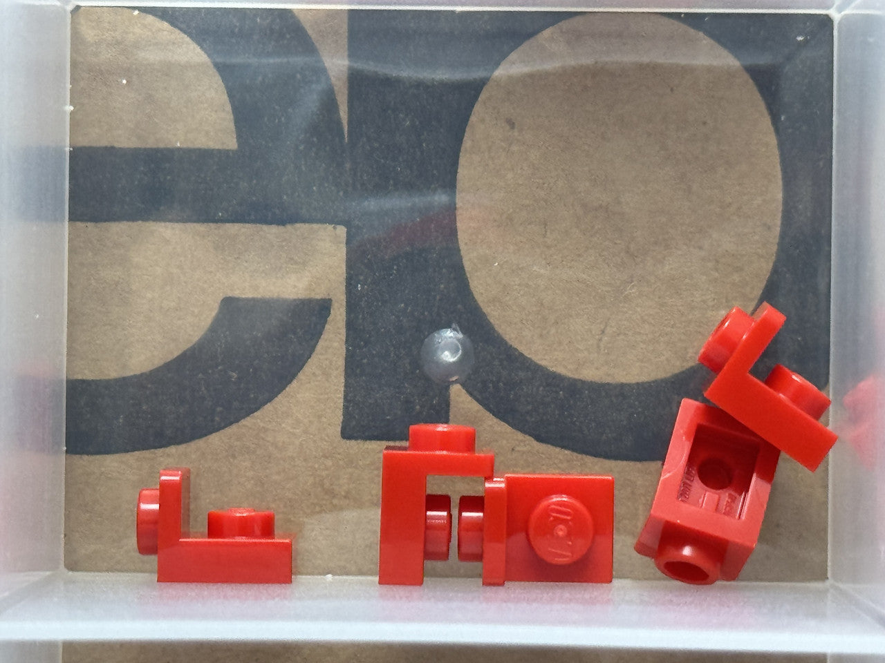 LEGO Parts - Red Bracket 1 x 1 - 1 x 1 Inverted - No 36840 - QTY 5