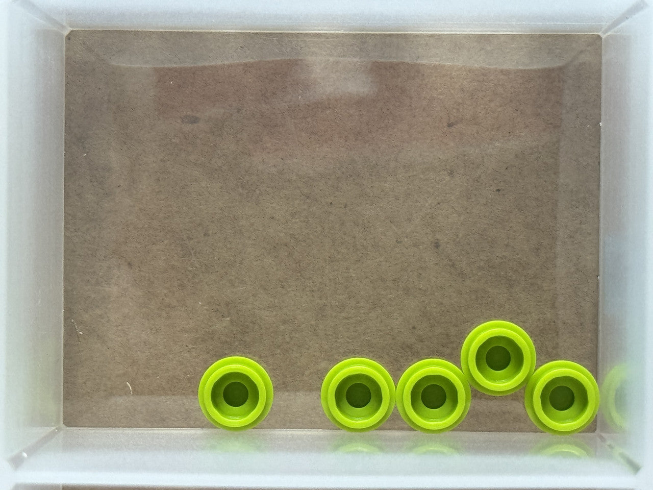 LEGO Parts - Lime Plate, Round 1 x 1 - No 4073 - QTY 5
