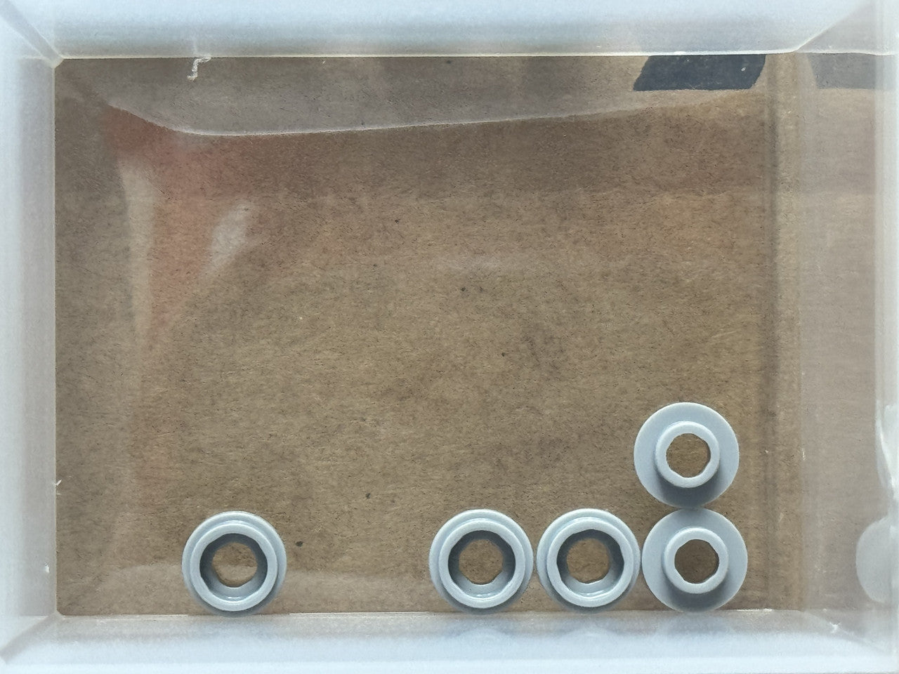 LEGO Parts - Light Bluish Gray Plate, Round 1 x 1 Open Stud - No 85861 - QTY 5