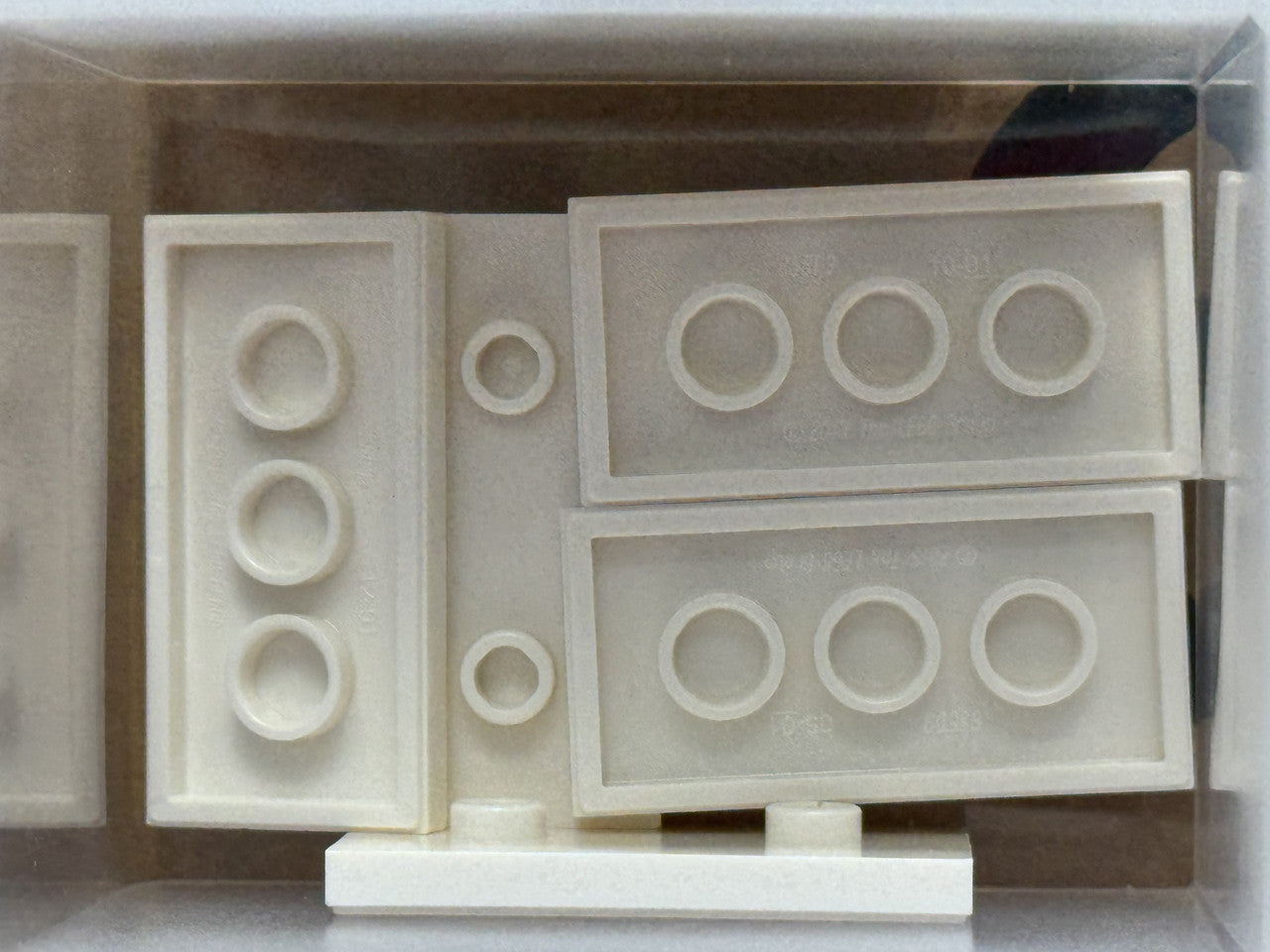 LEGO Parts - White Plate 2 x 4 with 2 Studs (Double Jumper) - No 65509 - QTY 5