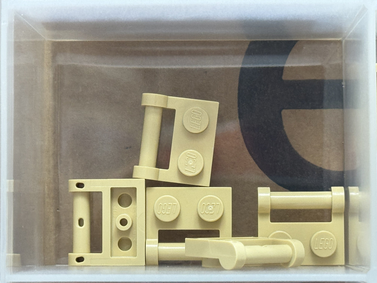 LEGO Parts - Tan Plate 1 x 2 with Bar Handle on Side - No 48336 - QTY 5