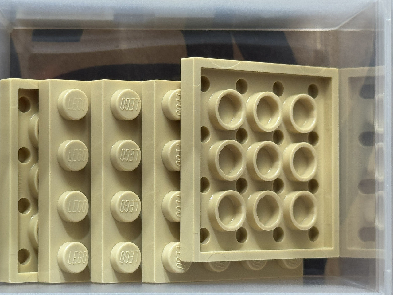LEGO Parts - Tan Plate 4 x 4 - No 3031 - QTY 5