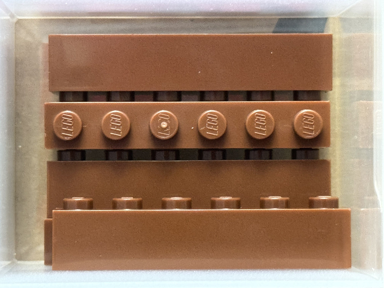 LEGO Parts - Reddish Brown Brick 1 x 6 - No 3009 - QTY 5