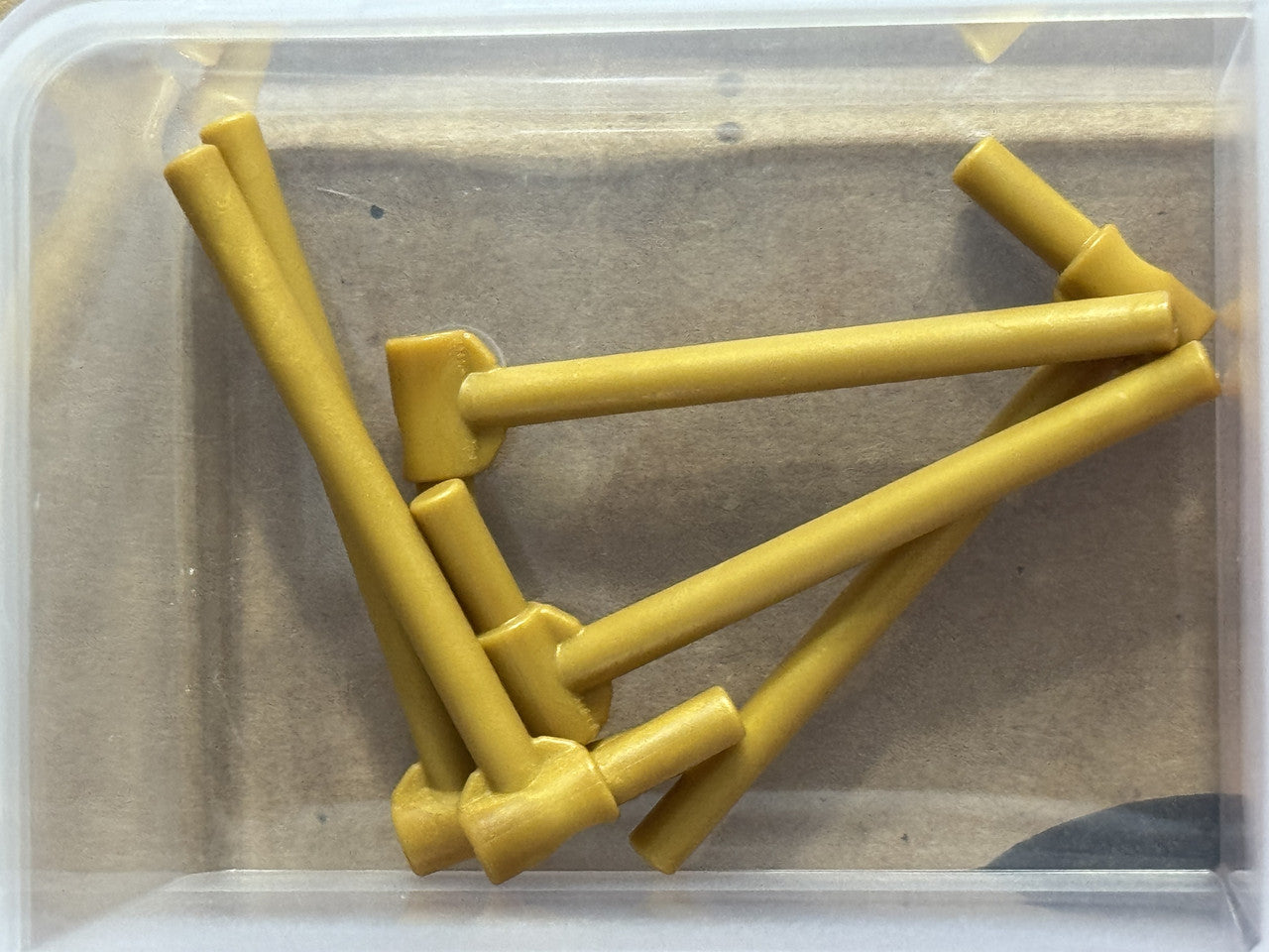 LEGO Parts - Pearl Gold Bar 5L (Friction Ram) - No 87618 - QTY 5
