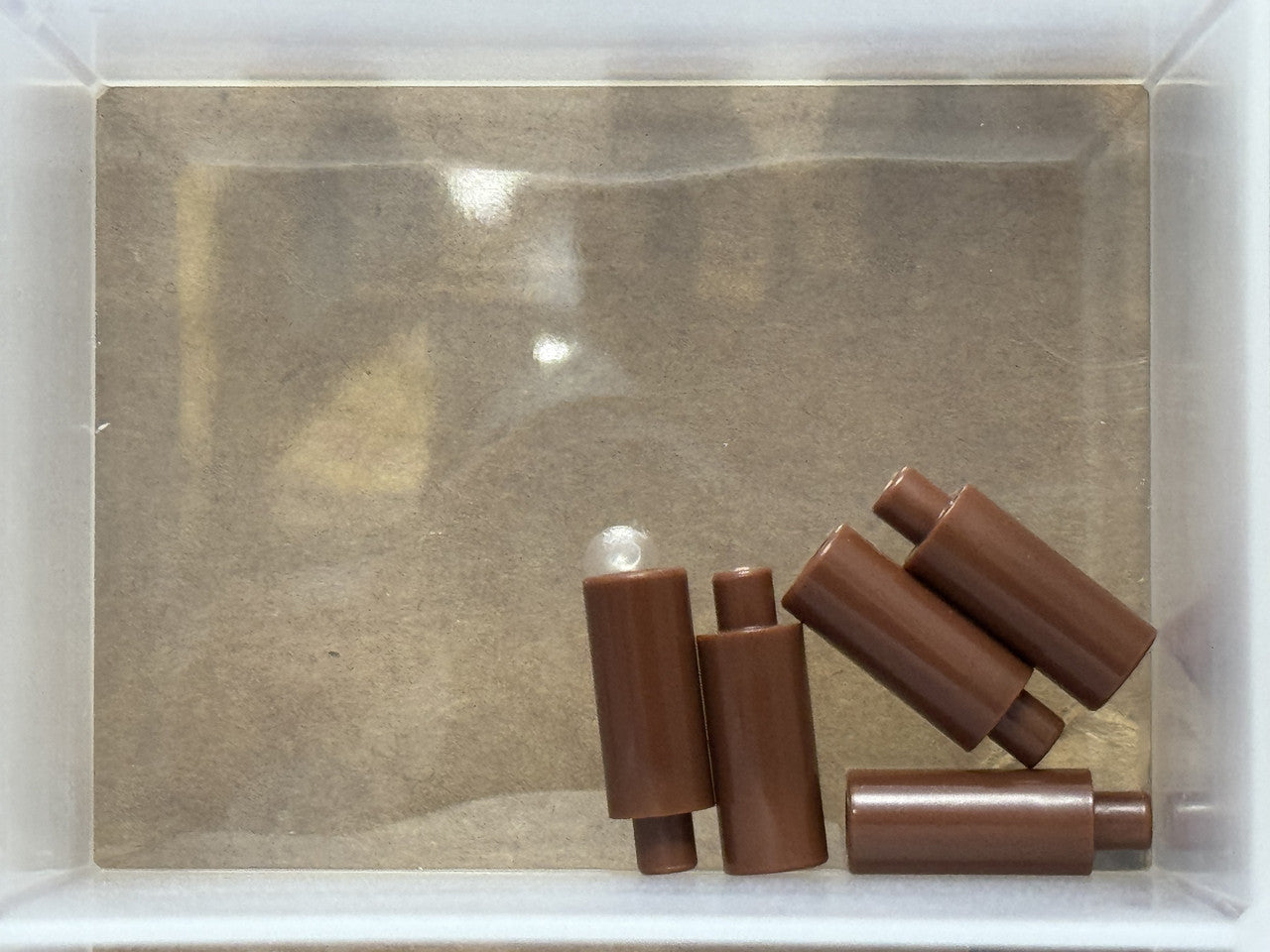 LEGO Parts - Reddish Brown Minifigure, Utensil Candle - No 37762 - QTY 5