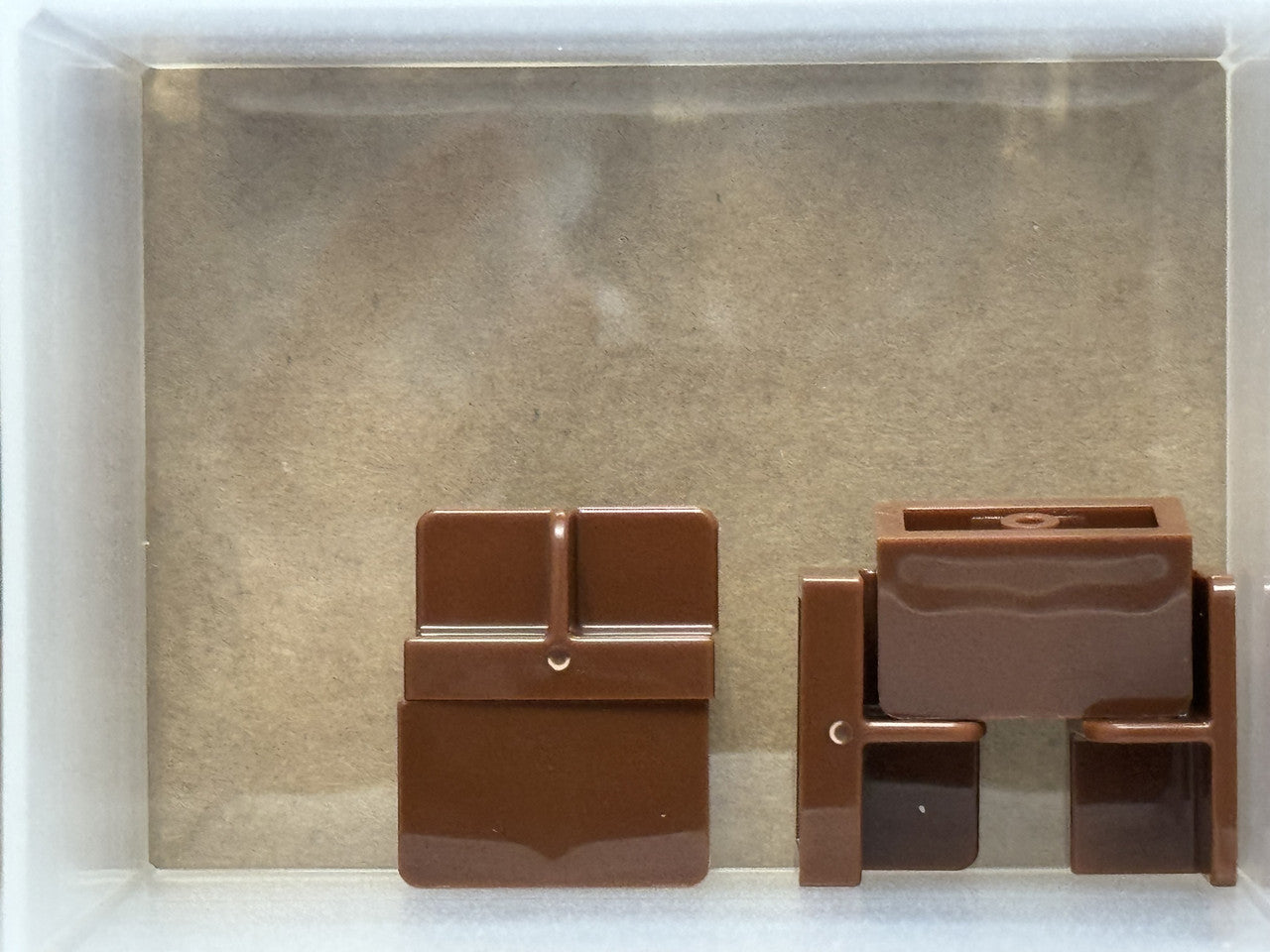 LEGO Parts - Reddish Brown Panel 1 x 2 x 1 Center Divider - No 93095 - QTY 5
