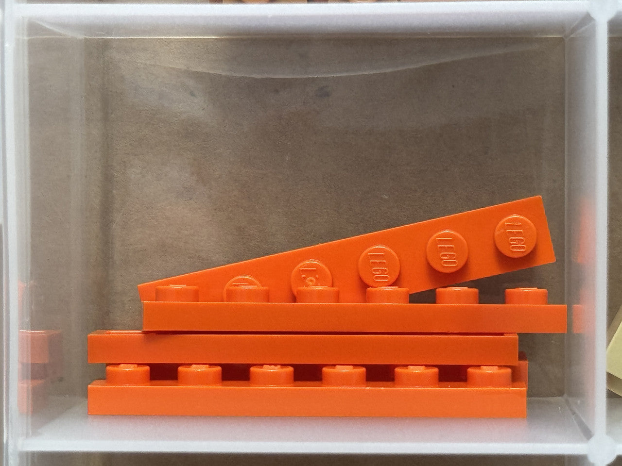 LEGO Parts - Reddish Orange Plate 1 x 6 - No 3666 - QTY 5