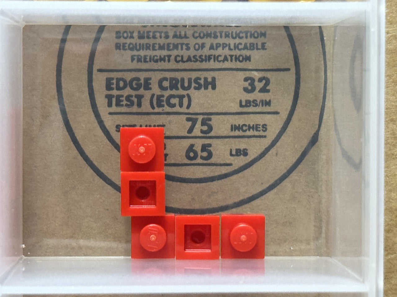 LEGO Parts - Red Plate 1 x 1 - No 3024 - QTY 5