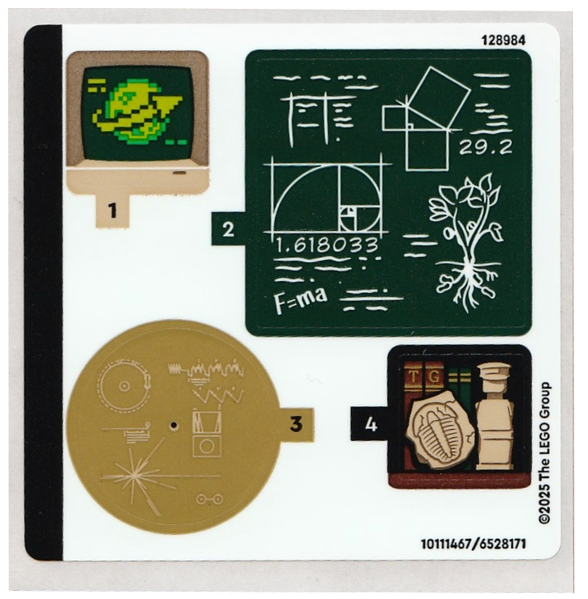 LEGO Stickers - Sheet for Set 21355 - No 21355stk01 - QTY 1