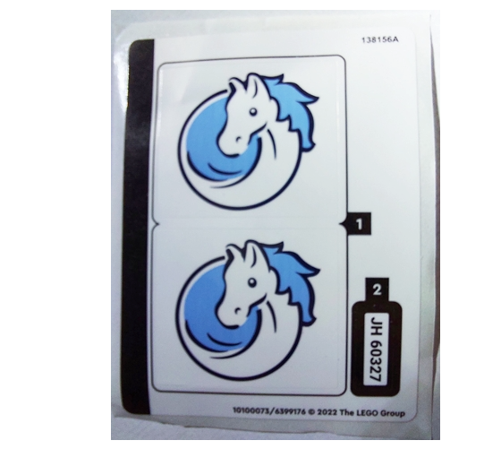 LEGO Stickers - Sheet for Set 60327 - No 60327stk01 - QTY 1