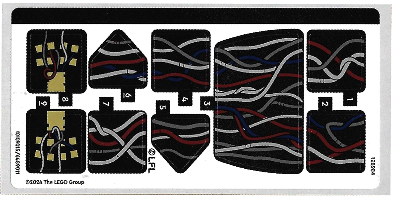 LEGO Stickers - Sheet for Set 75398 - No 75398stk01 - QTY 1