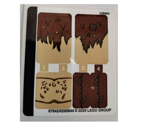 LEGO Stickers - Sheet for Set 75967 - No 75967stk01 - QTY 1