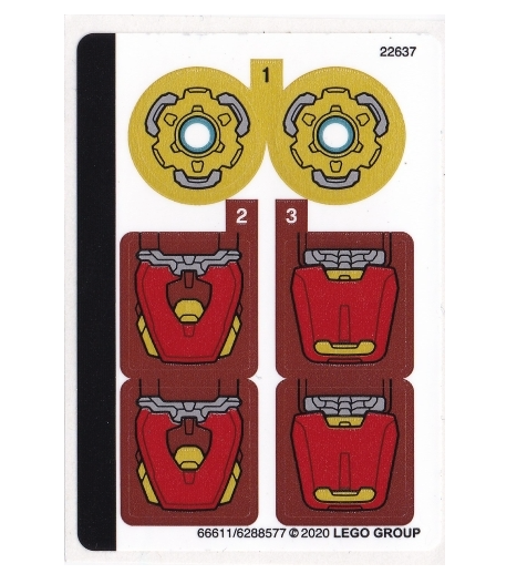 LEGO Stickers - Sheet for Set 76140 - No 76140stk01 - QTY 1