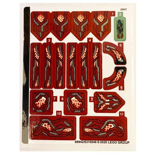 LEGO Stickers - Sheet for Set 76155 - No 76155stk01 - QTY 1