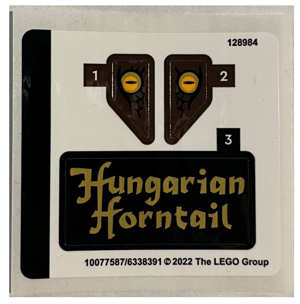 LEGO Stickers - Sheet for Set 76406 - No 76406stk01 - QTY 1