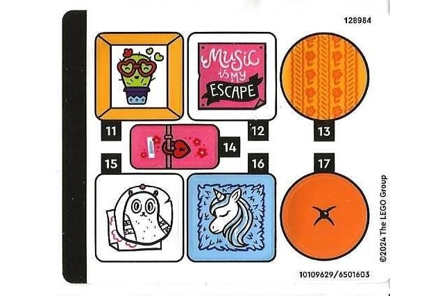 LEGO Stickers - Sheet for Set 76781, Sheet 2 - No 76781stk02 - QTY 1