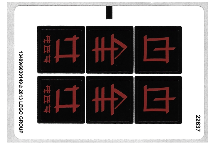 LEGO Stickers - Sheet for Set 79101 - No 79101stk01 - QTY 1