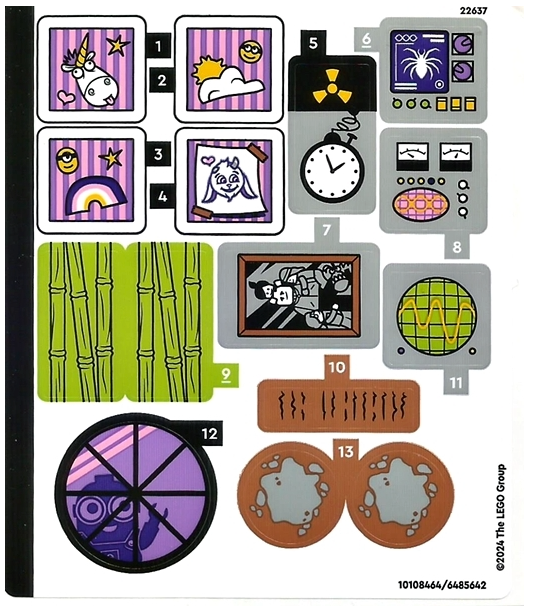 LEGO Stickers - Sheet for Set 75583 - No 75583stk01 - QTY 1