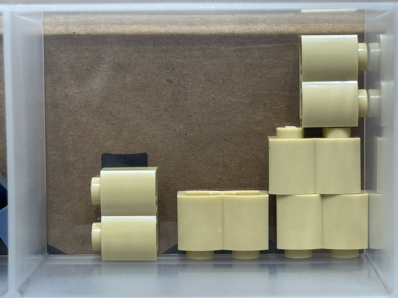 LEGO Parts - Tan Brick, Modified 1 x 2 with Log Profile - No 30136 - QTY 5