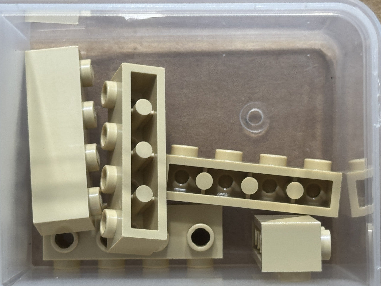 LEGO Parts - Tan Brick, Modified 1 x 4 with Studs on Side - No 30414 - QTY 5