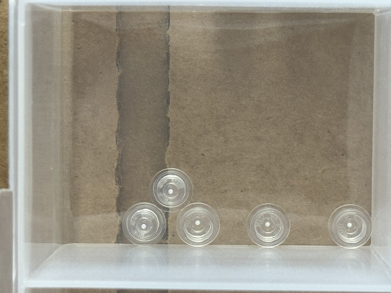 LEGO Parts - Trans-Clear Plate, Round 1 x 1 - No 4073 - QTY 5