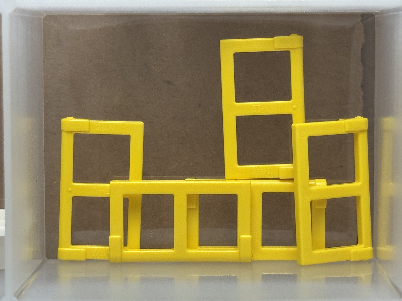 LEGO Parts - Yellow Pane for Window 1 x 2 x 3 - No 60608 - QTY 5