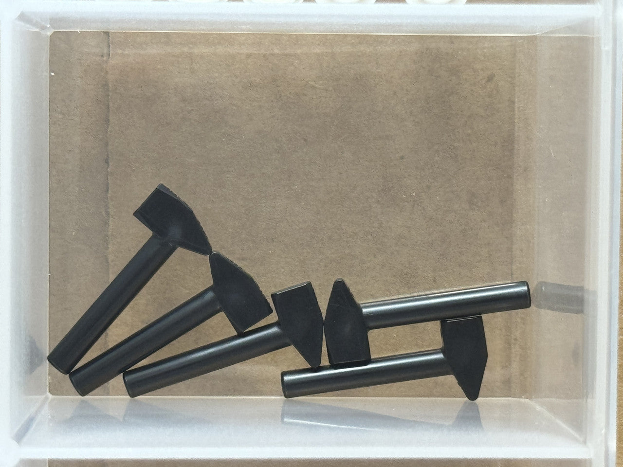 LEGO Parts - Black Minifigure, Utensil Tool Mallet / Hammer - No 4522 - QTY 5